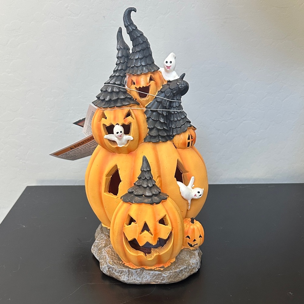 Halloween Pumpkin Ghost Light Up Haunted House